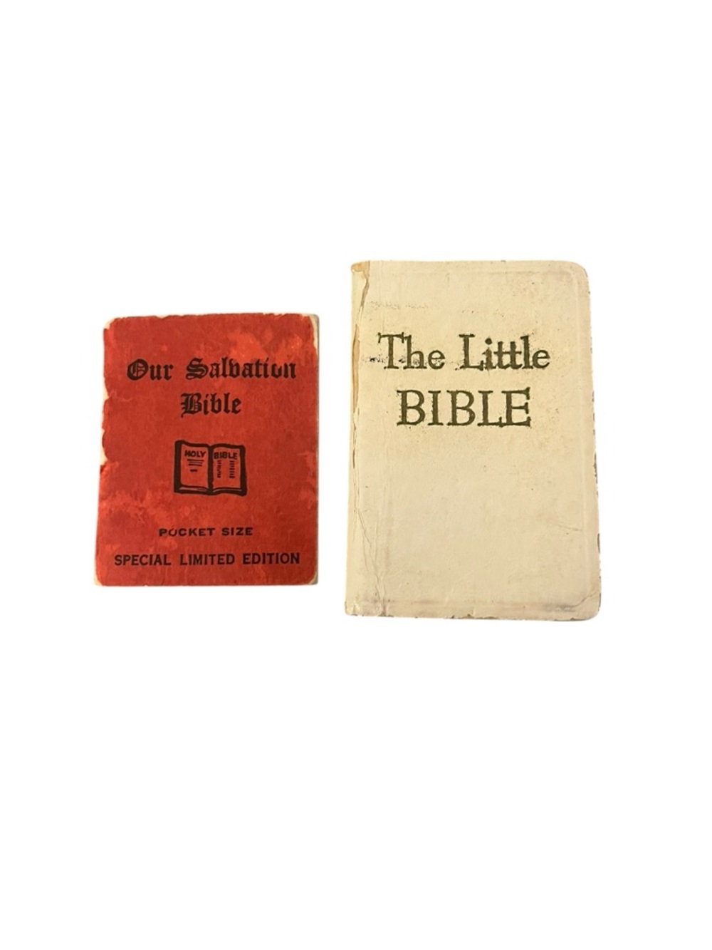 VTG The Little Bible 1964 | Our Salvation Bible 1954 Pocket Size Bible Lot